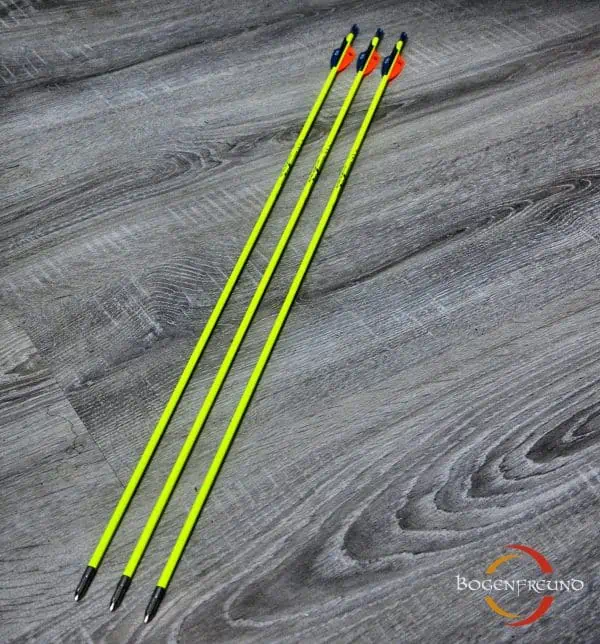 Kinderpfeil Carbon Protect Neongelb 3 Stück – Bild 2