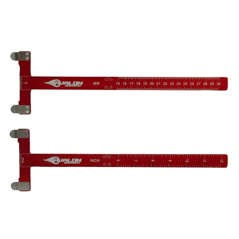 avalon checker - sehnenmaßstab werkzeuge bogensport red