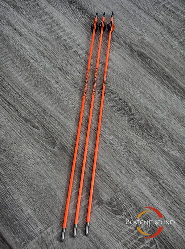Kinderpfeil Carbon Protect Neonorange 3 Stück – Bild 3
