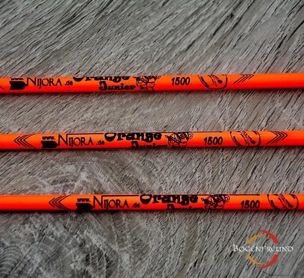 Kinderpfeil Carbon Protect Neonorange 3 Stück – Bild 4