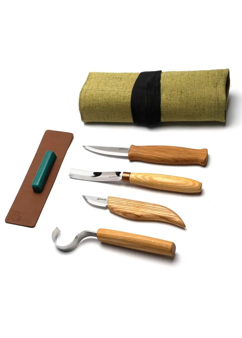 beavercraft profi-schnitzmesser set löffel schnitzen kuksa holtassen