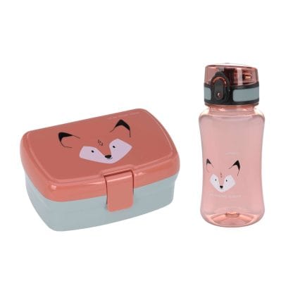 lässig brotdose trinkflasche set lunchbox about friends fuchs