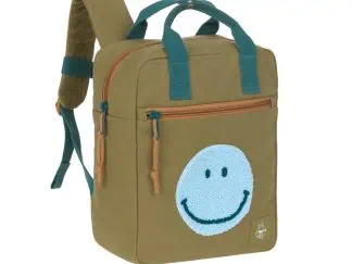 lässig kindergartenrucksack little one me square backpack small gots olive