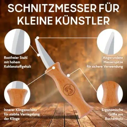 ELI Schnitzmesser Kinder Set 8teilig – Bild 5
