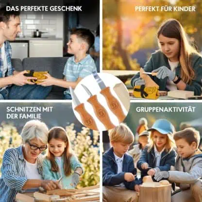 ELI Schnitzmesser Kinder Set 8teilig – Bild 2
