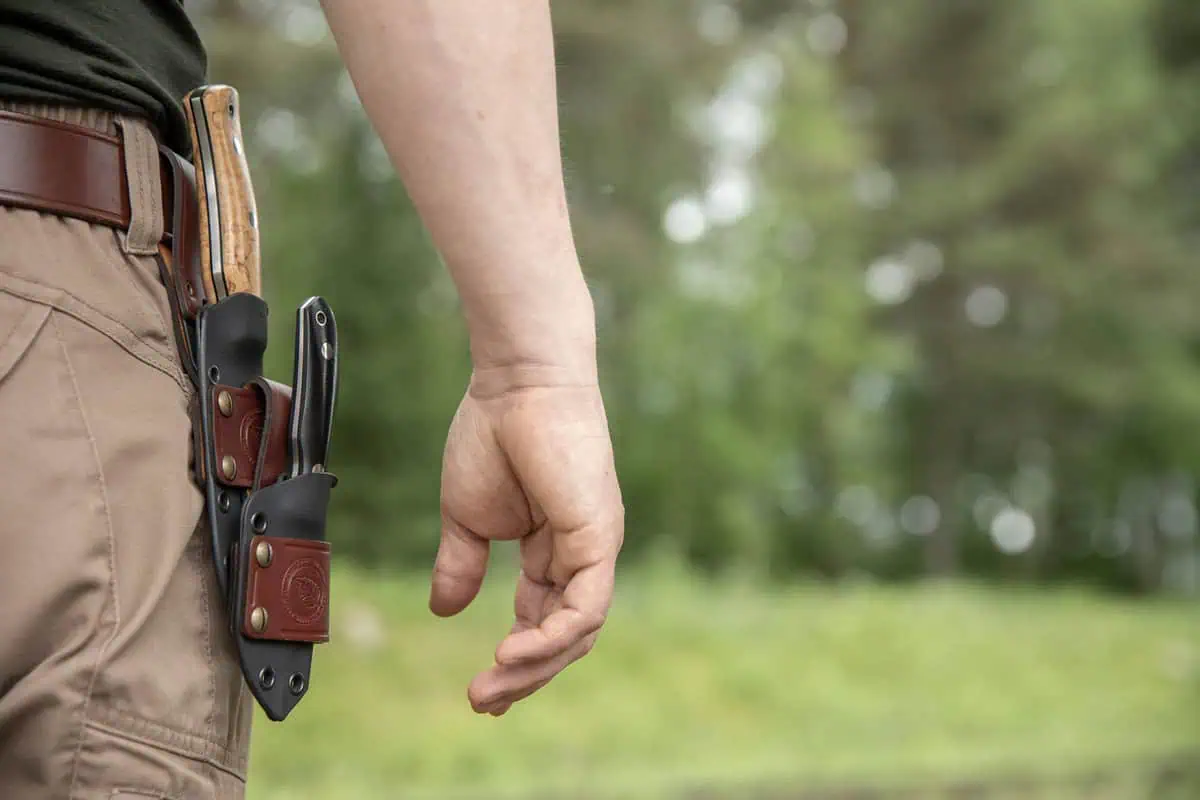 CASSTRÖM Gürtelschlaufe Leder für Kydex Messer – Bild 3