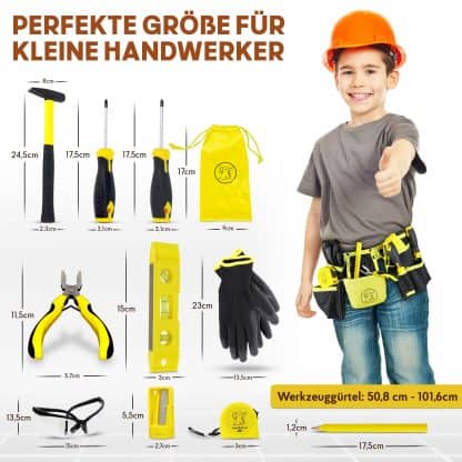 Eli® Werkzeuggürtel Kinder Set ab 6 Jahre – Bild 4