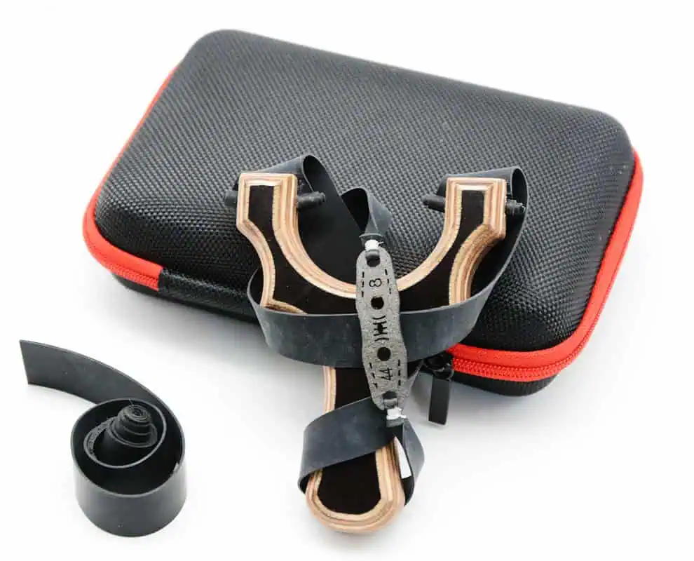 holzzwille devil dark mini top slot slingshot steinschleuder zwillenset slingshotset