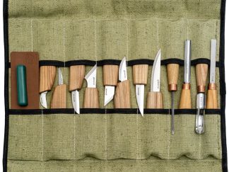 BEAVERCRAFT Holzschnitz-Set 12 schnitzmesser segeltuchtasche