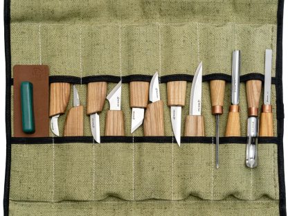 BEAVERCRAFT Holzschnitz-Set 12 schnitzmesser segeltuchtasche
