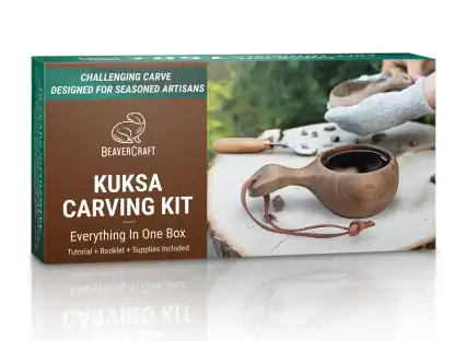 beavercraft holztasse schnitzset kuksa walnuß DIY07