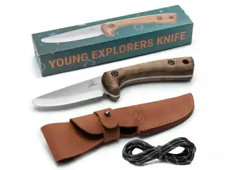 beavercraft kindermesser premium lederscheide schnitzmesser für kinder schnitmesser für kinder outdoormesser