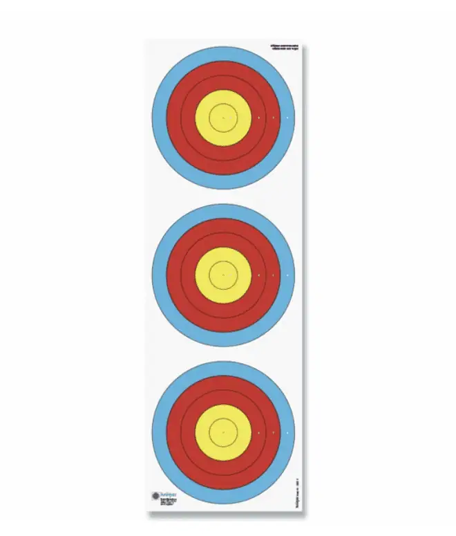 blasrohr zielscheibenauflage 3-spot 5-ring