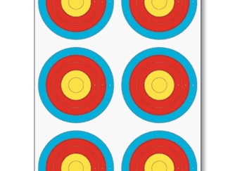 blasrohr zielscheibenauflage 6-spot 5-ring
