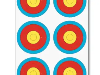 blasrohr zielscheibenauflage 6-spot 5-ring