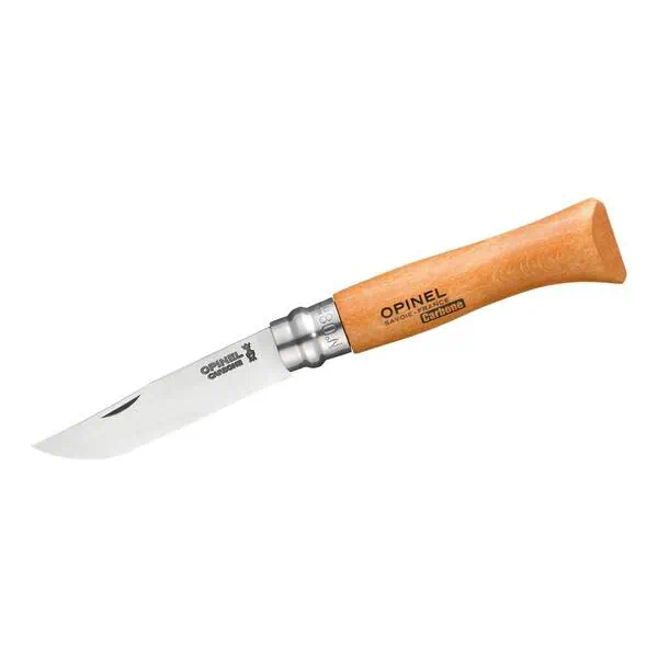 opinel no 08 taschenmesser klappmesser carbon