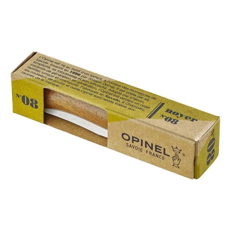 opinel no 08 taschenmesser klappmesser walnußholz
