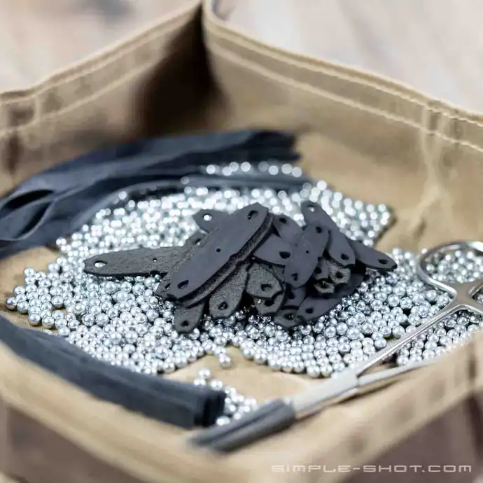 Simpleshot Slingshot Pouch BB für 4,5-6mm Zwillenkugel – Bild 4