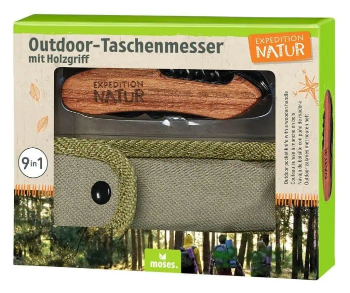 Expedition Natur Outdoor Taschenmesser Holzgriff ab 6 Jahre – Bild 4