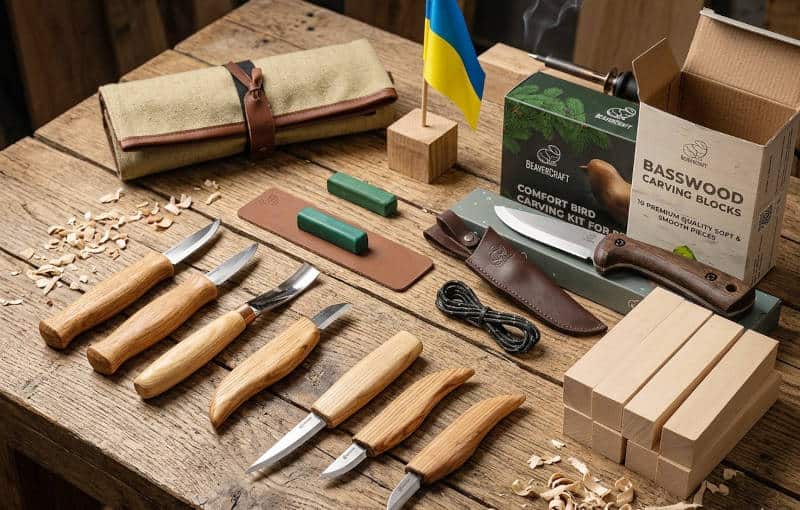 <p>BeaverCraft Schnitzmesser & Zubehör: Handwerkskunst mit Herz aus der Ukraine</p>