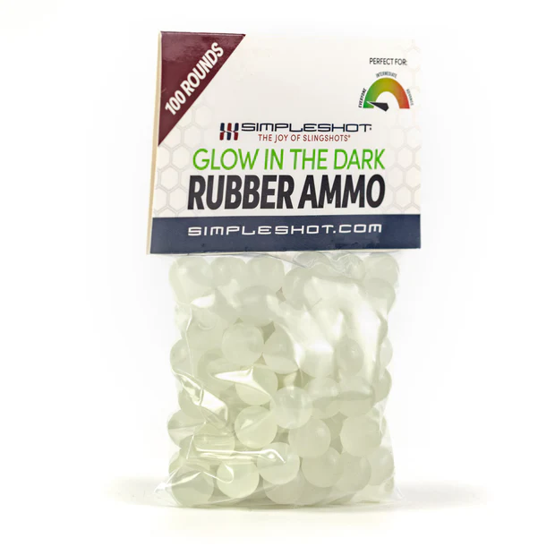 simpleshot gummikugel glow in the dark 100 stück