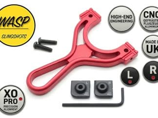 wasp xo pro slingshot steinschleuder zwille sportschleuder aluminium