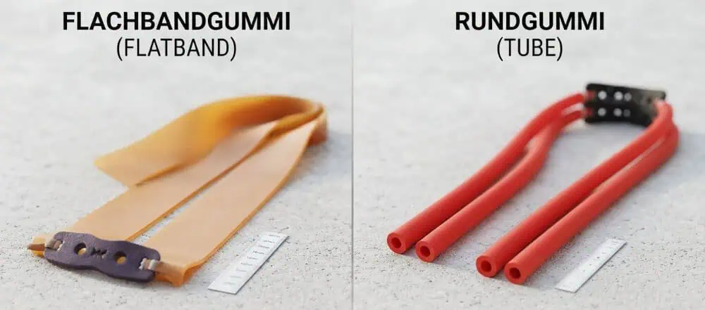flachbandgummi rundgummi tubes zwille
