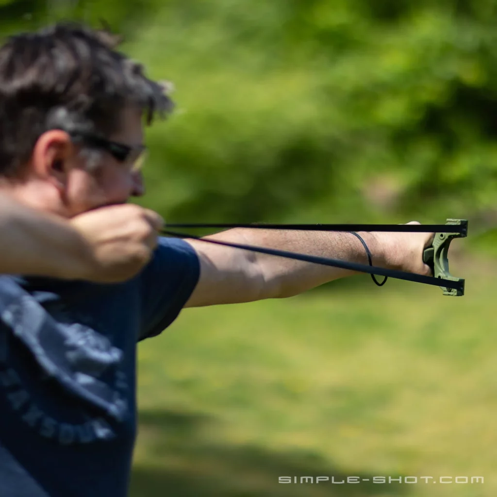 simpleshot slingshot hammer xt steinschleuder sportschleuder zwille schießtechnik